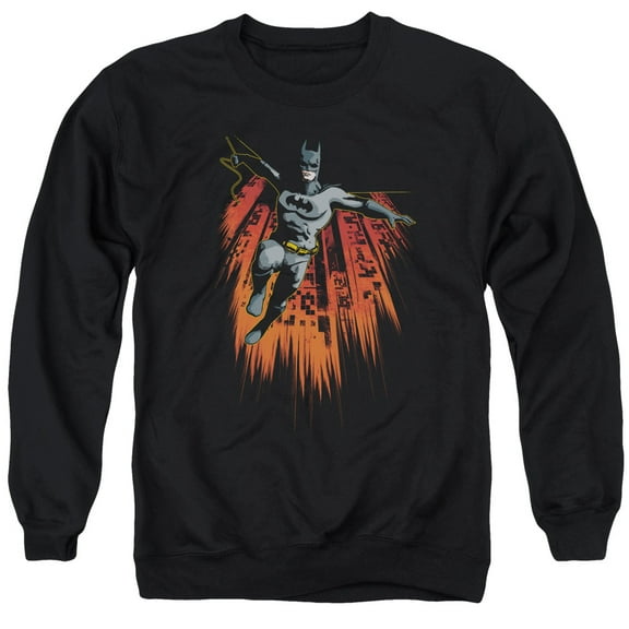 Batman Majestic Adult Crewneck Sweatshirt Black