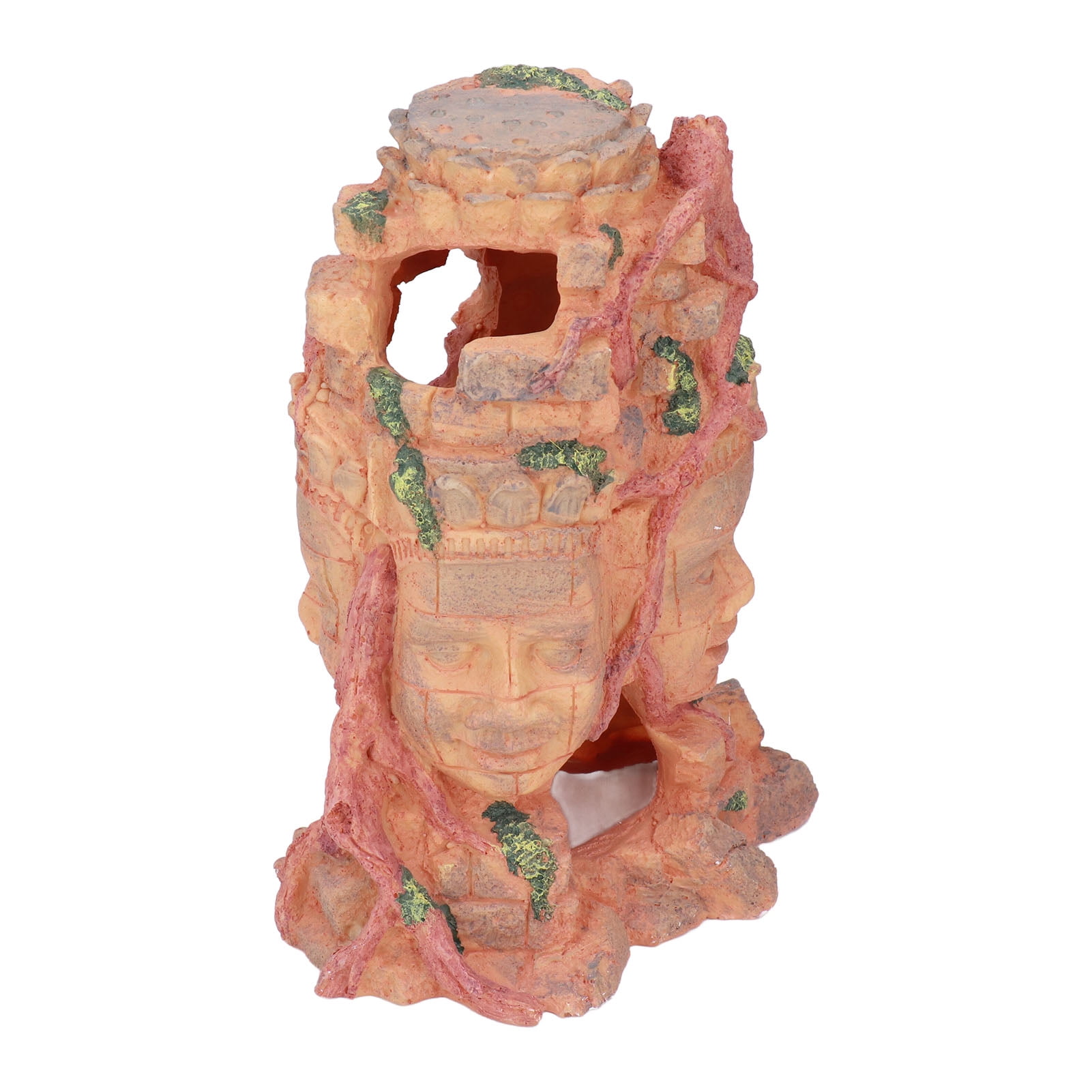 BIMZUC Aquarium Buddha Ornament Reptile Shelter Resin Hideout Cave Multipurpose Decoration for Fish Tank Fountain Landscape Safe Fish Tank Decor 10.6 inches / 27 cm