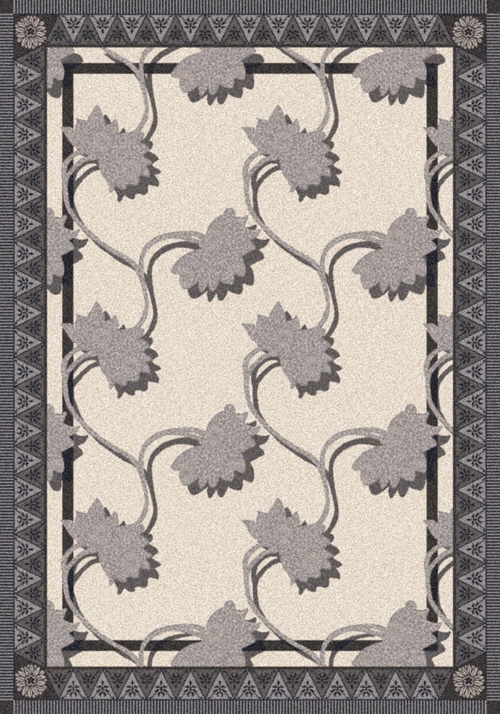 Milliken Pastiche Area Rug BANTAM SAND EBONY Bantam Sand Ebony Scrolls