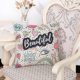 thumbnail image 3 of Funda de almohada suave con cita bonita, patrón de moda, decoración para sofá y oficina, funda para cojín de asiento, 1 ud., 3 of 7