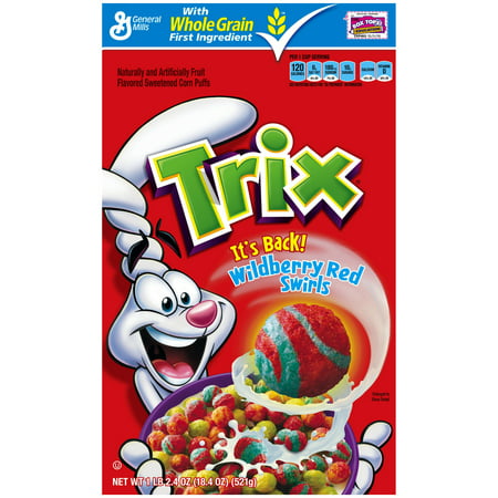 Trix® Wildberry Red Swirls Cereal 18.4 oz. Box - Walmart.com