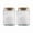 Sunflower, 23.7 fl oz, Set of 2, variant on Vintage Glass Jar With Lid 23.7oz Airtight Food Storage Container For Kitchen Counter Pantry Decorative Coffee Tea Sugar Gratitude Mother' Day
