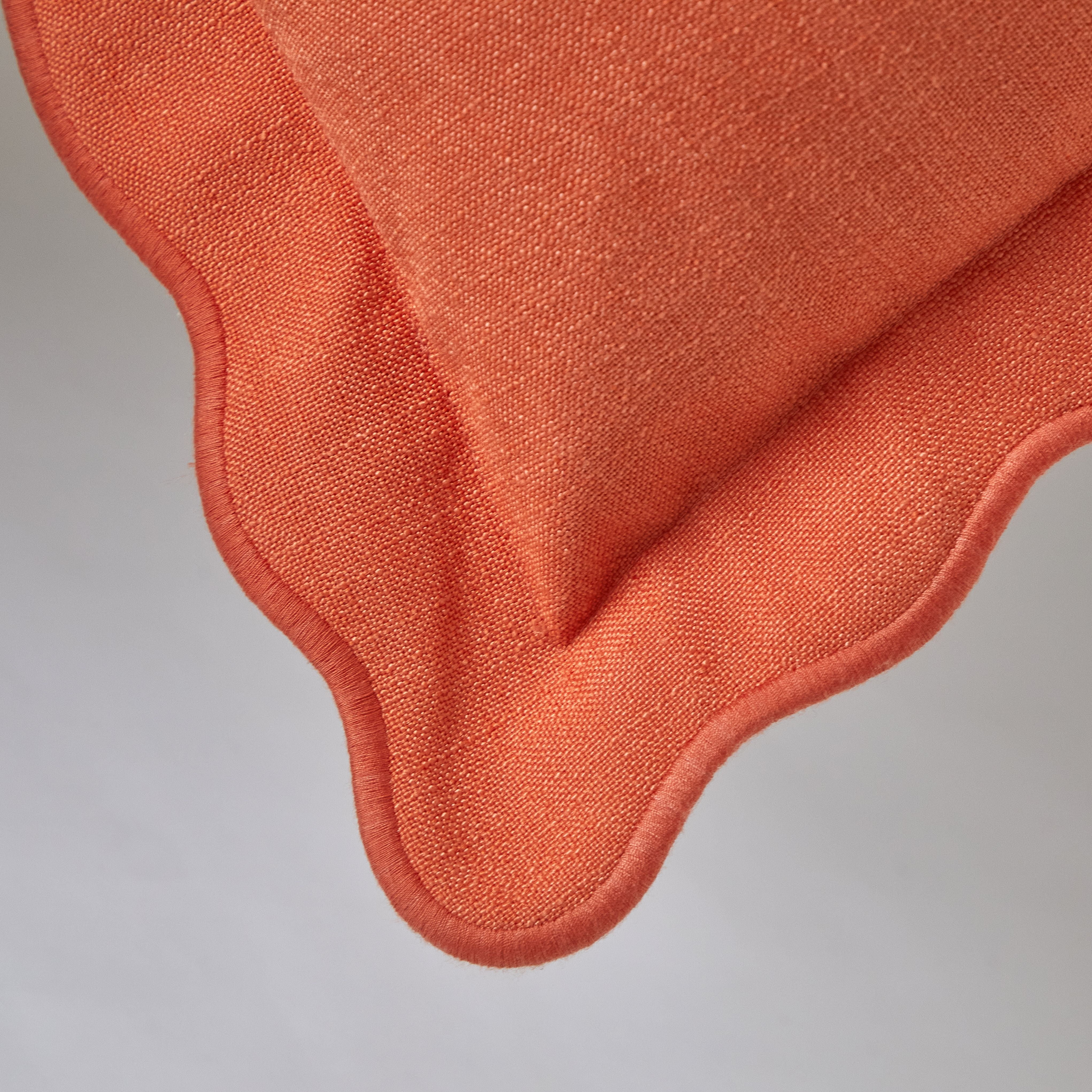 Mainstays by Becky G. & Alejandra Scallop Decorative Pillow, Mandarin, 18" x 18"