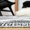 thumbnail image 4 of SAFAVIEH Moroccan Tassel Reanna Southwestern Shag Area Rug, Ivory/Black, 6'7" x 6'7" Round, 4 of 8