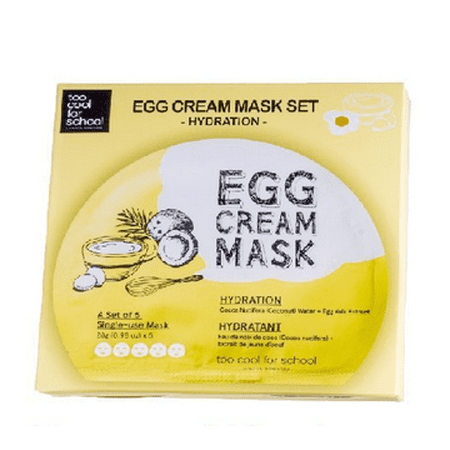 [Too Cool For School] Egg Cream Sheet Face Mask (Best Cream For Bed Sores Treatment)