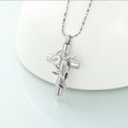 thumbnail image 4 of Hummingbird Urn Necklaces for Ashes -  Cross Cremation Pendant Necklace Stainless Steel Urn Lockets Ashes Memorial Keepsake Jewelry Gifts for Women, 4 of 7