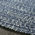 thumbnail image 4 of BNM Indoor/ Outdoor Multihued Rug, 6' Round, Denim Blue- White, 4 of 6
