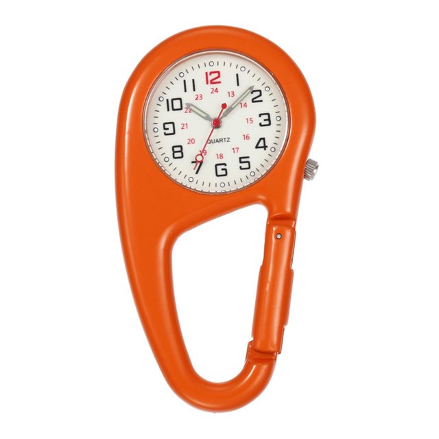 Pocket Watch Luminous Shock Resistance Precise Backpack Belt Pocket Clip Watch for Outdoor