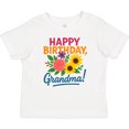 thumbnail image 3 of Inktastic Happy Birthday Grandma Floral Boys or Girls Baby T-Shirt, 3 of 5