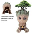 thumbnail image 4 of Macetero decorativo con orificio de drenaje en forma de Baby Groot de la película Guardianes de la Galaxia, 4 of 5