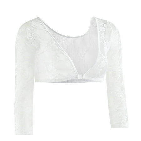 - Sleevey Wonders Womne's Basic 3/4 Length Lace Undergarment