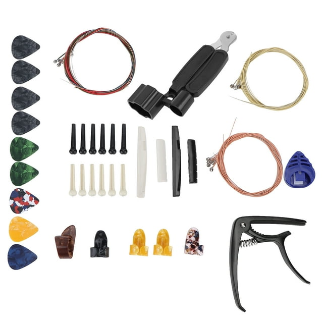 Dioche Kit de Remplacement de Corde de Guitare Porte-Outil de Changement Portable Bridges Goupille