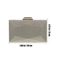 thumbnail image 3 of 1Pc Evening Bag Geometric Evening Purse Personalized Shoulder Bag Gathering Bag, 3 of 6