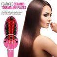 thumbnail image 3 of Peine alisador de pelo de cerámica con calefacción iónica, talla única, 3 of 5