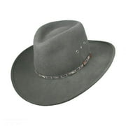 Elkhorn Crushable Wool Felt Western Hat - XL - Steel Gray