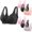Hot Pink, variant on Wireless Bra,3 Pack Wireless Nursing Bra Snap Closure Thin Tank Seamless Everyday Wear,Bras for Women Black 36BC