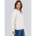 thumbnail image 6 of Luniro Sweaters for Women Long Sleeve Crewneck Pullover Basic Knit Top Trendy Sweater White M, 6 of 7
