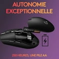 thumbnail image 4 of Logitech G305 Lightspeed Wireless Gaming Mouse, Hero 12K Sensor, 12,000 DPI, Lightweight, 6 Programmable Buttons, 250h Battery Life, On-Board Memory, PC/Mac - Black, 4 of 5