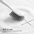 thumbnail image 4 of OVENTE Multipurpose Household Cleaning Kit, Deep Cleaning Brush Set with Wiper & Dustpan, Ergonomic Handle & Stiff Bristles, Ideal for Cleaning Kitchen, Bathroom, Dishes, Tiles & Sink, White CTB018WG, 4 of 10