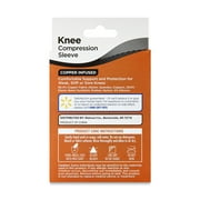 Equate Copper Infused Knee Support Compression Sleeve, Large/Extra Large, Unisex