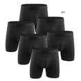 thumbnail image 6 of SGFCWSX Men's Relaxed Long-Leg Boxer Shorts** Black S, 6 of 6