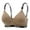 Coffee, variant on Price Drop! Kilaqueen Sports Bras for Women Fashion Ribbed Comfy Wireless Bras Letter Printed Push Up Bras Adjustable Straps Supportive Everyday Bras