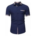 thumbnail image 1 of Camisa De Vestir Manga Corta Para Hombre Casual Casey Kevin, 1 of 8