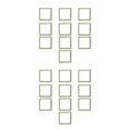 thumbnail image 3 of Jumpingount 10 Piezas Home Shop Joyero Joyero Organizador Anillos Pulseras Colgante Broche Estuche Organizador Cajas Caja Verde Caja verde 7x7x2cm 2Conjunto, 3 of 6