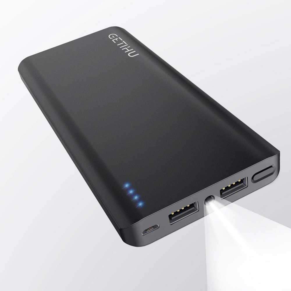 Portable Charger 13000mAh Power Bank 2 USB Ports 4.8A Output HighSpeed
