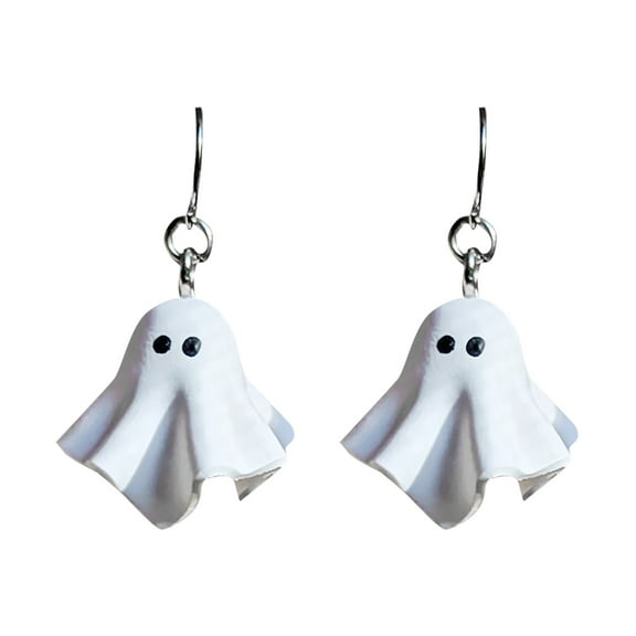 Halloween Pumpkin Ghost Earrings - Cute & Dangle Earrings for Women - Glow-in-the-Dark Party Jewelry for & Trick-or-Treat Outfits