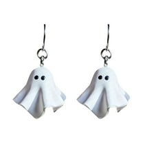 Halloween Pumpkin Ghost Earrings - Cute & Dangle Earrings for Women - Glow-in-the-Dark Party Jewelry for & Trick-or-Treat Outfits