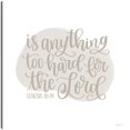 thumbnail image 1 of Cuadro Decorativo - Génesis 18:14 Jr Impresión en canvas, estrechado., 1 of 2