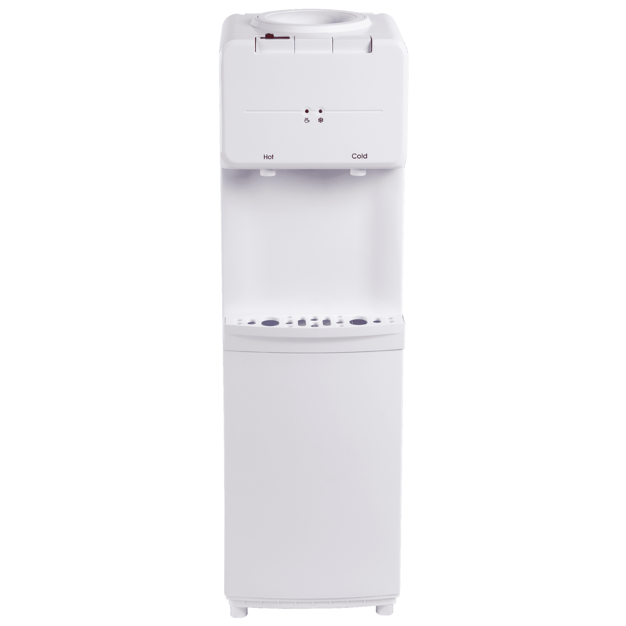 Great Value Top Loading Hot/Cold Temperature Water Dispenser, White Water Cooler