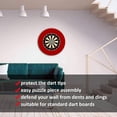 thumbnail image 3 of Pebbuoy Dartboard Protection Ring Wall Protector Board High Strength Removable Simple Installation Wall Surround Dart Backboard Black Ring, 3 of 7
