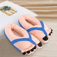 thumbnail image 4 of Pantuflas divertidas con forma de pie grande para hombres y mujeres | Zapatillas cómodas para estar en casa para parejas | Pantuflas cálidas de invierno con suela suave para el hogar y como regalo, 4 of 5