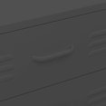 thumbnail image 5 of vidaXL Commode Anthracite 80x35x101.5 cm Acier, 5 of 5