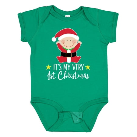 

Inktastic Babys 1st Christmas Santa Claus Gift Baby Boy or Baby Girl Bodysuit