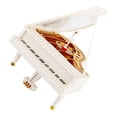 thumbnail image 2 of Caja de música para piano, adorno elegante, caja de música para piano, delicada figura de piano, caja de música de mesa, figura de bailarina, caja de música giratoria, decoración, 2 of 6