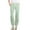 Green, variant on FAIWAD Womens Cotton Linen Cropped Pants Casual Drawstring Elastic Waist Straight Leg Pants Loose Comfy Trousers