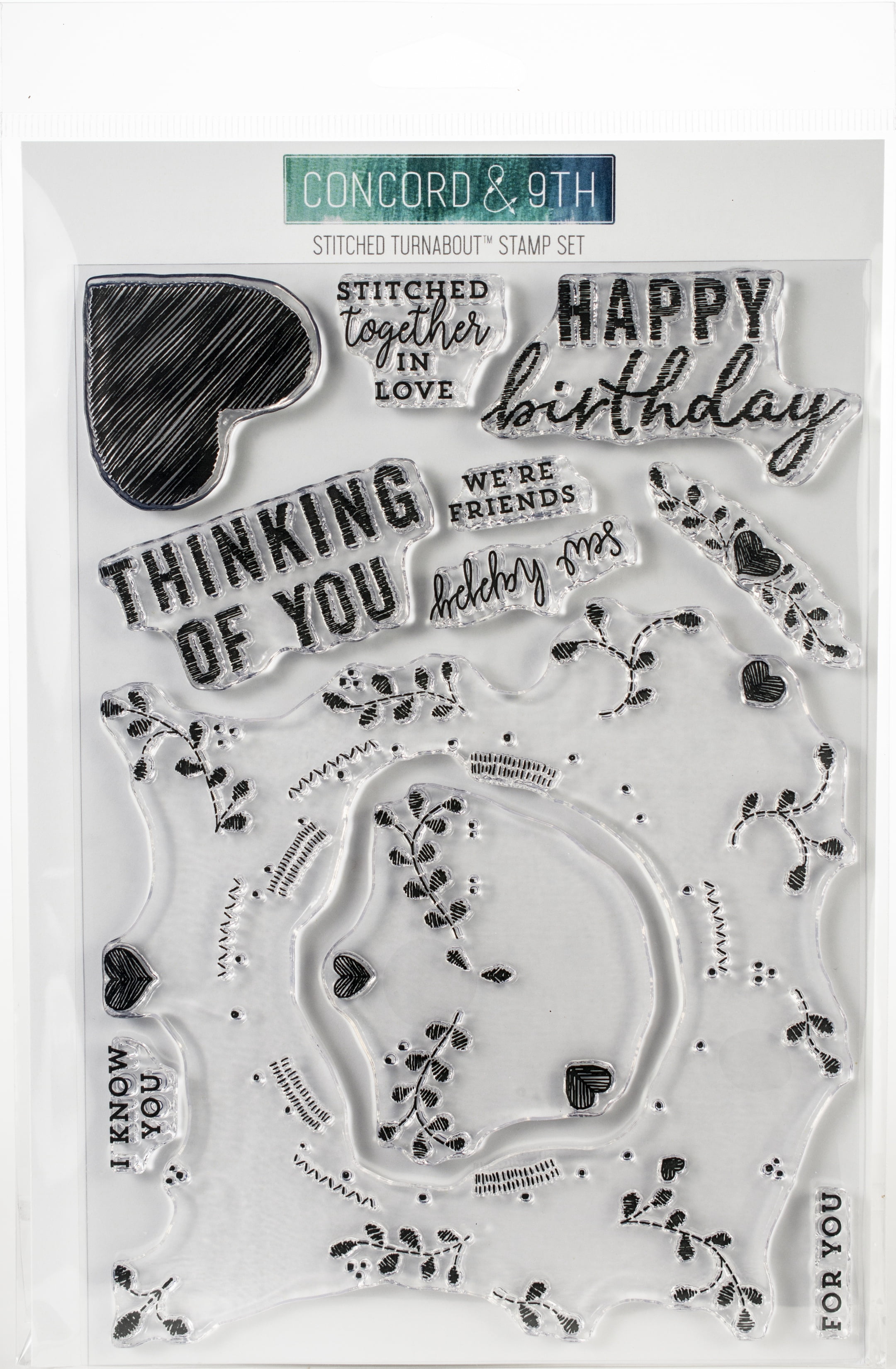 Paper Stationery Concord 9th Star Turnabout Clear Stamp and Die Bundle ...