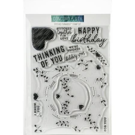UPC: 0090222399839 | Concord & 9th Clear Stamps 6 X8 -Stitched Turnabout