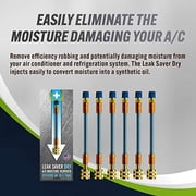 Leak Saver Direct Inject Dry A/C Moisture Remover (No Leak Sealant, Moisture Remover Only) - For Systems Up to 5 Tons - Converts Moisture into Synthetic Oil - Created and Used by HVAC Pros - USA Made