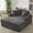 grey, variant on Oversized Chaise Lounge Chair Indoor: 60" Upholstered Cozy Reading Chair with Throw Pillows and Armrests, Comfy Large Modern Sleeper Chair Couch Sofa Bed for Living Room,Bedroom