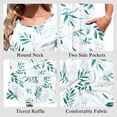 thumbnail image 5 of TARAINYA Summer Dresses for Women Casual Floral Dress Pocketed Flared Hem Midi Beach Sundress, 5 of 8
