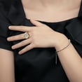 thumbnail image 4 of WORGEOUS 1 elegante reloj de dedo con minianillo de cuarzo, joyería para hombres y mujeres (dorado), 4 of 8