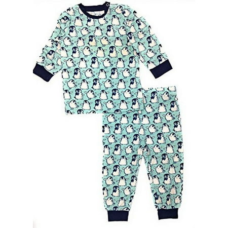

Kozi & Co. Pajamas Long Sleeve Girls and Boys Pajama Set Penguins 6-12 Months
