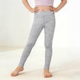 thumbnail image 2 of WAVSUF Girls Leggings Elastic Waist Lightweight Comfort Soft Summer Yoga Gym Sports Underpants Gray Size 6, 2 of 10