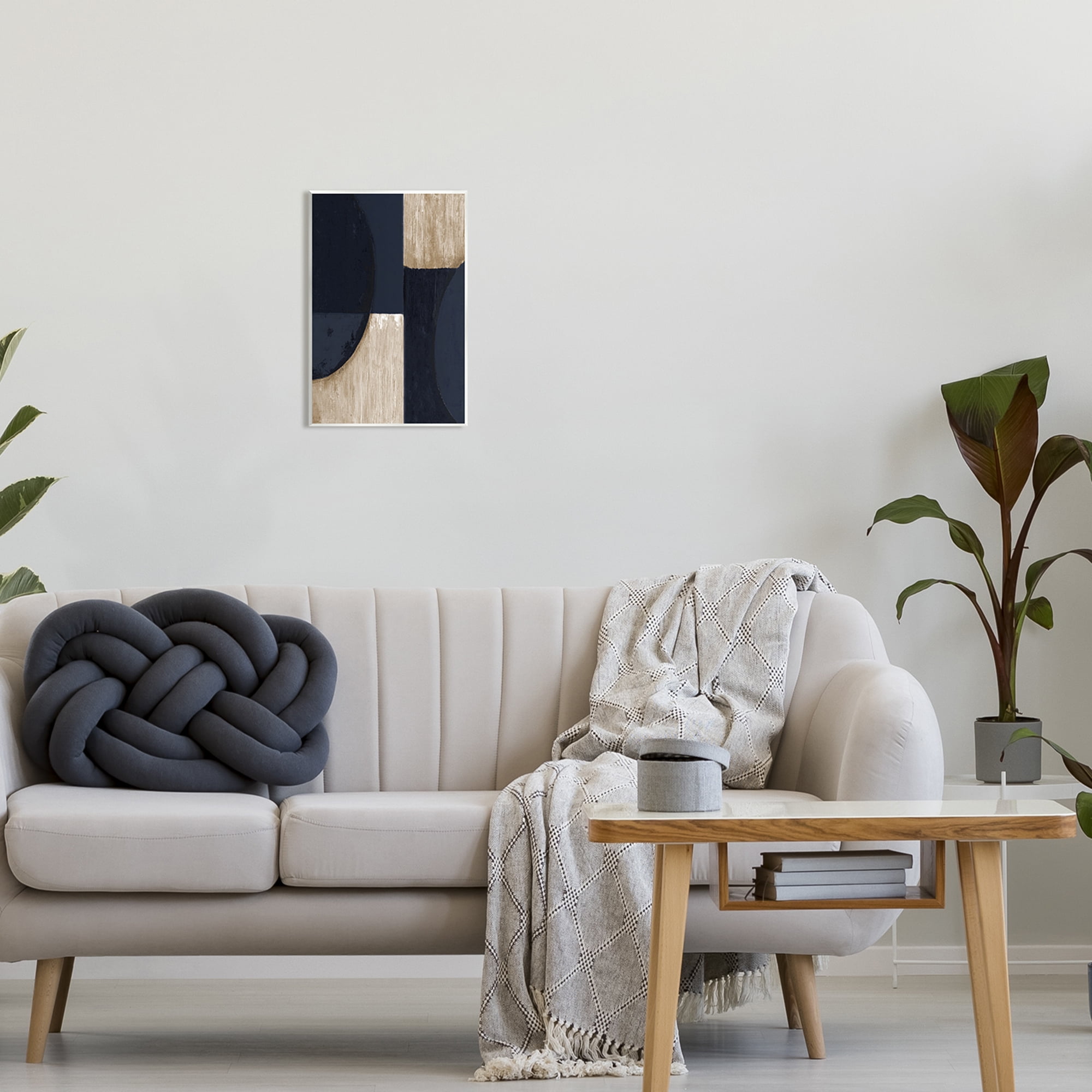 Stupell Industries Contemporary Dark Shapes Abstract Painting Unframed Art Print Wall Art, 10 x 15