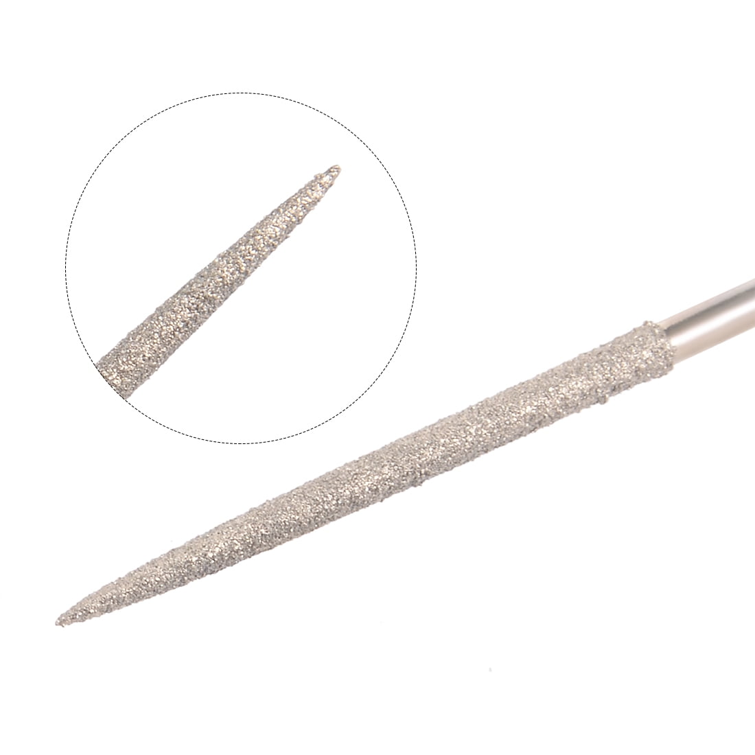 3Mm Round Diamond Needle File 150 Grit Metal Glass Stone Thin Narrow Jewellery 