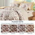 thumbnail image 4 of Regency Heights 9-Piece King Size Seersucker Comforter Set with Sheets, Texture Botanical Print Bed in A Bag, Brown Bedding Set with Comforter, Flat Sheet, Fitted Sheet with Side Pocket, 4 of 8